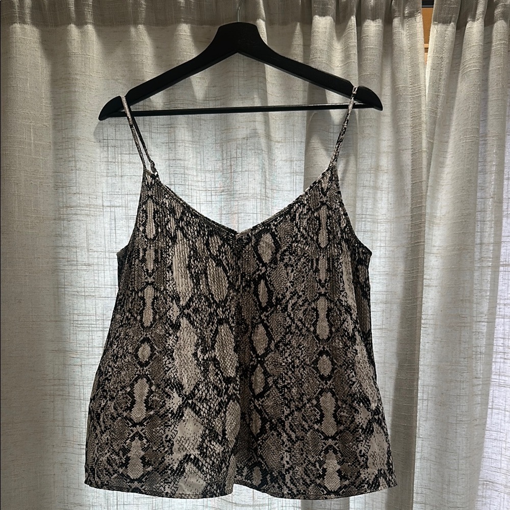 Express Pleated Snake Pattern Cami Top